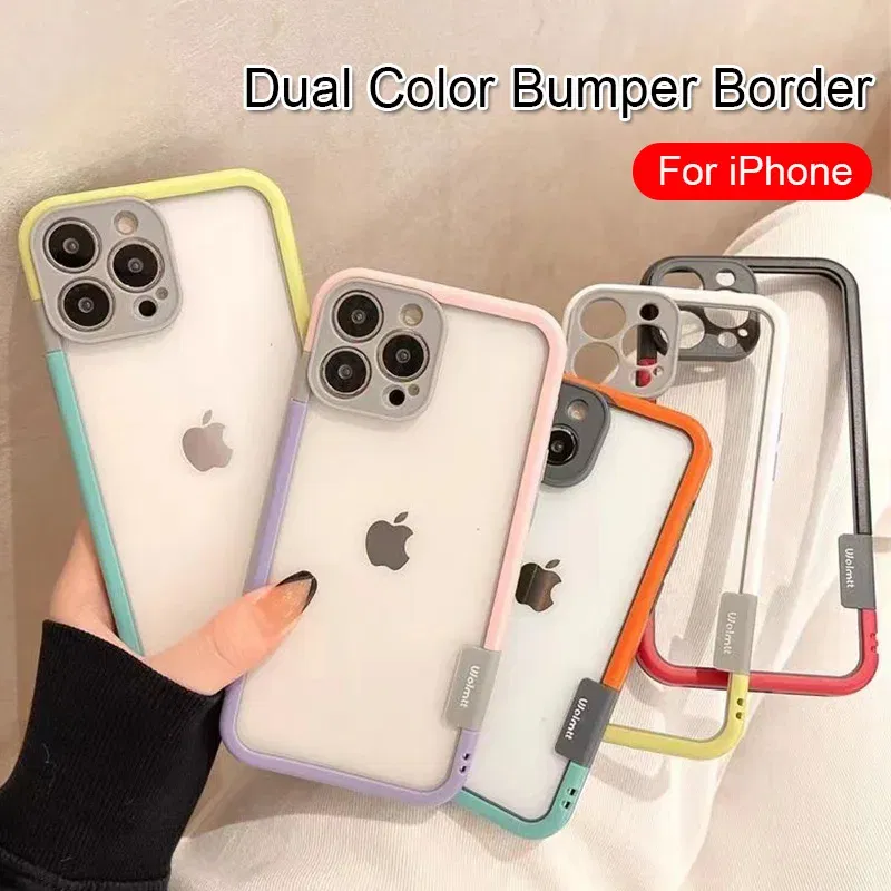 Color: Maroon, Ships From: CHINA, Material: Neoprene - Better Heat Dissipation Dual Color Bumper Border Soft Phone Case For iPhone 17 16 15 14 13 12 11 Pro Max 7 8 Plus XS XR