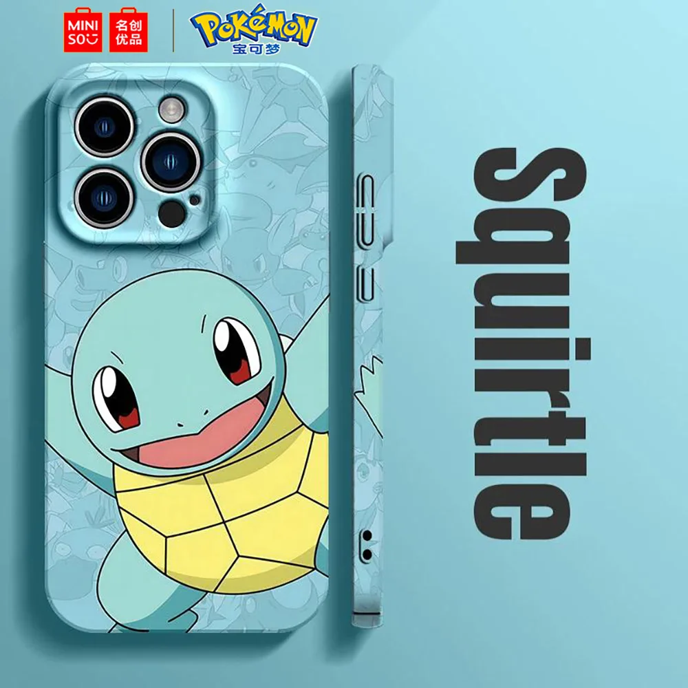 Color: Clear, Material: Plastic - Miniso Pokemon Collaboration Pikachu Gengar Phone Case For iPhone 15 14 13 11 12 16 Pro Max Plus X XR Girl Silicone Phone Case