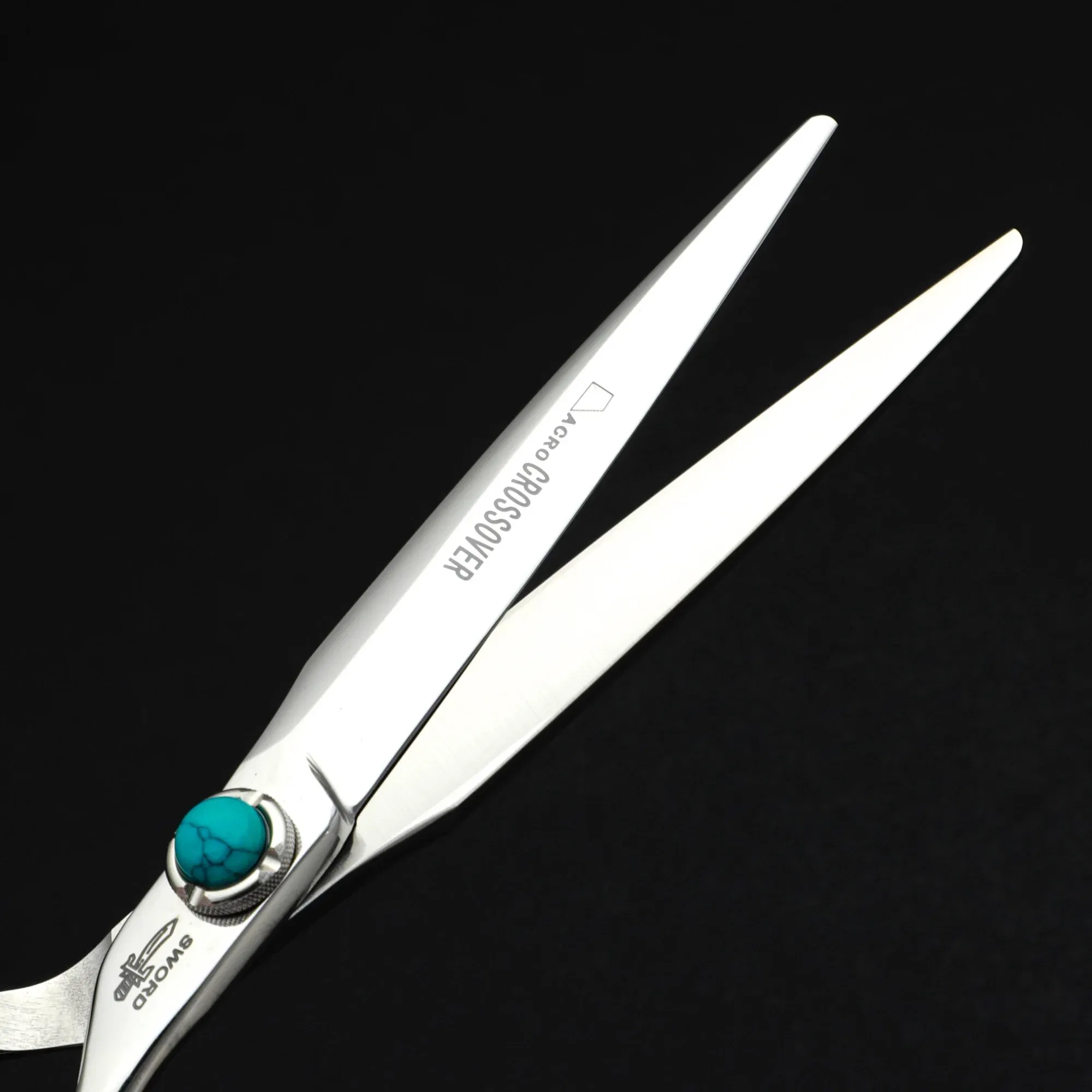 Color: Light green - MIZUTANI professional hairdressing scissors thinning shears 6-6.5-7 inch barber scissors VG10 steel Hair cutting machine