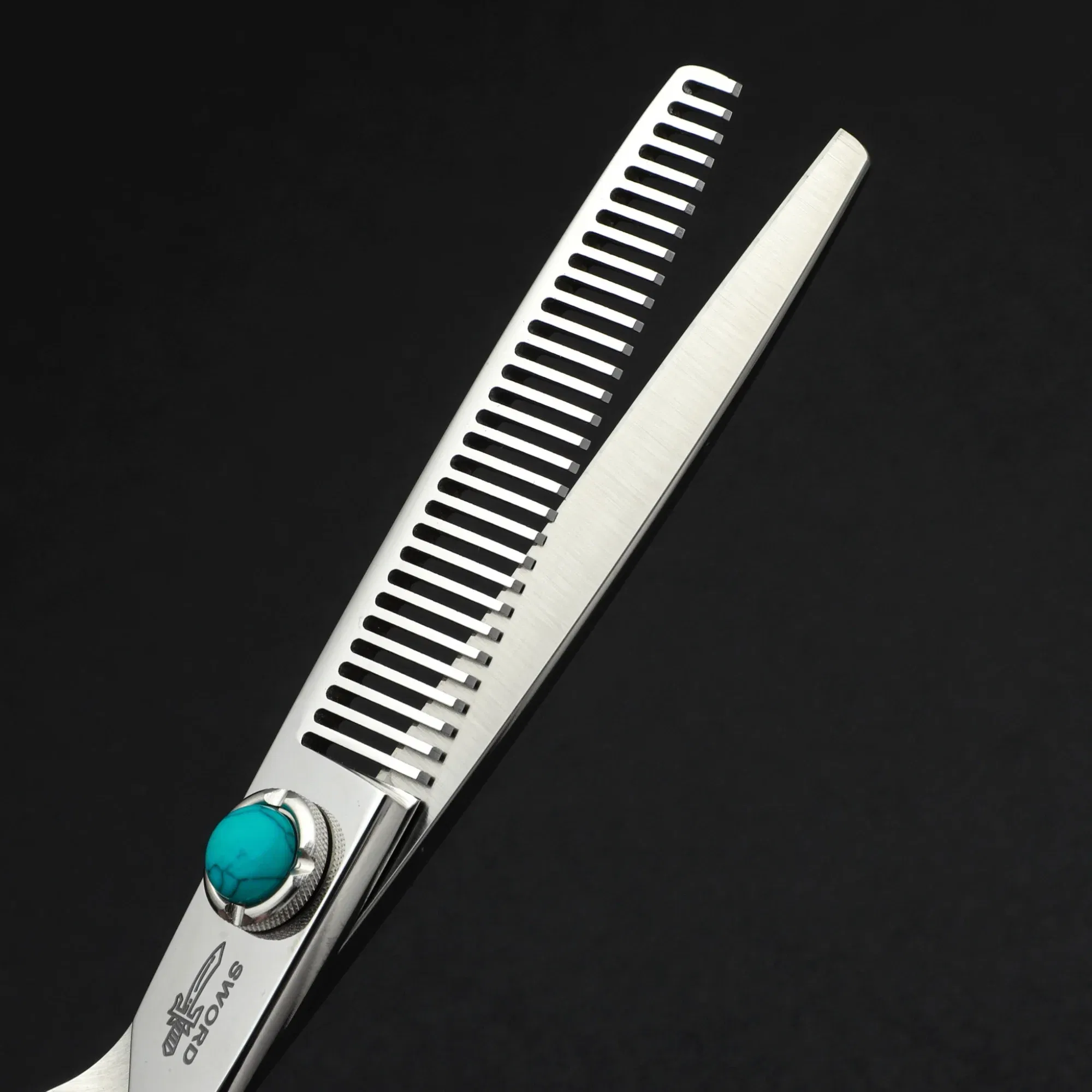 Color: Light green - MIZUTANI professional hairdressing scissors thinning shears 6-6.5-7 inch barber scissors VG10 steel Hair cutting machine
