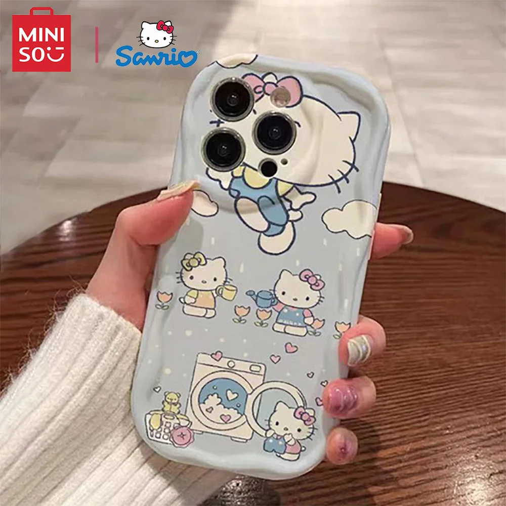 Color: Beige, Material: EVA - Miniso Sanrio Collaboration Hello Kitty Phone Case For Samsung Galaxy S10 S20 S21 S22 S23 S24 FE Plus Ultra Note 20 Phone Case