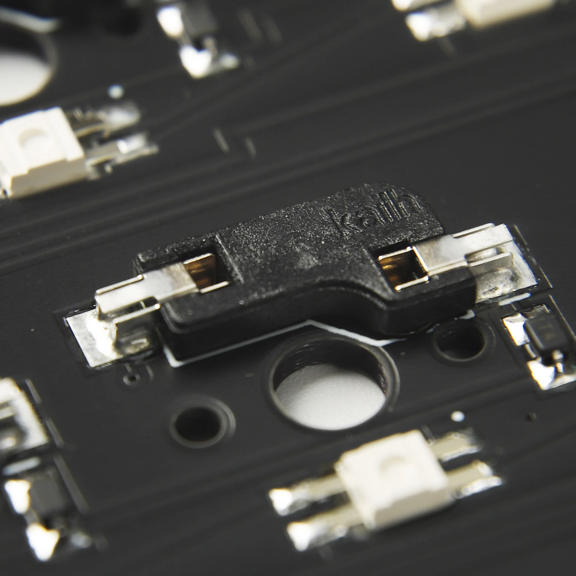 Color: black - Wholesales Kailh Hot-swappable PCB Socket Sip socket Hot Plug CPG151101S11 For Mechanical Keyboard DIY