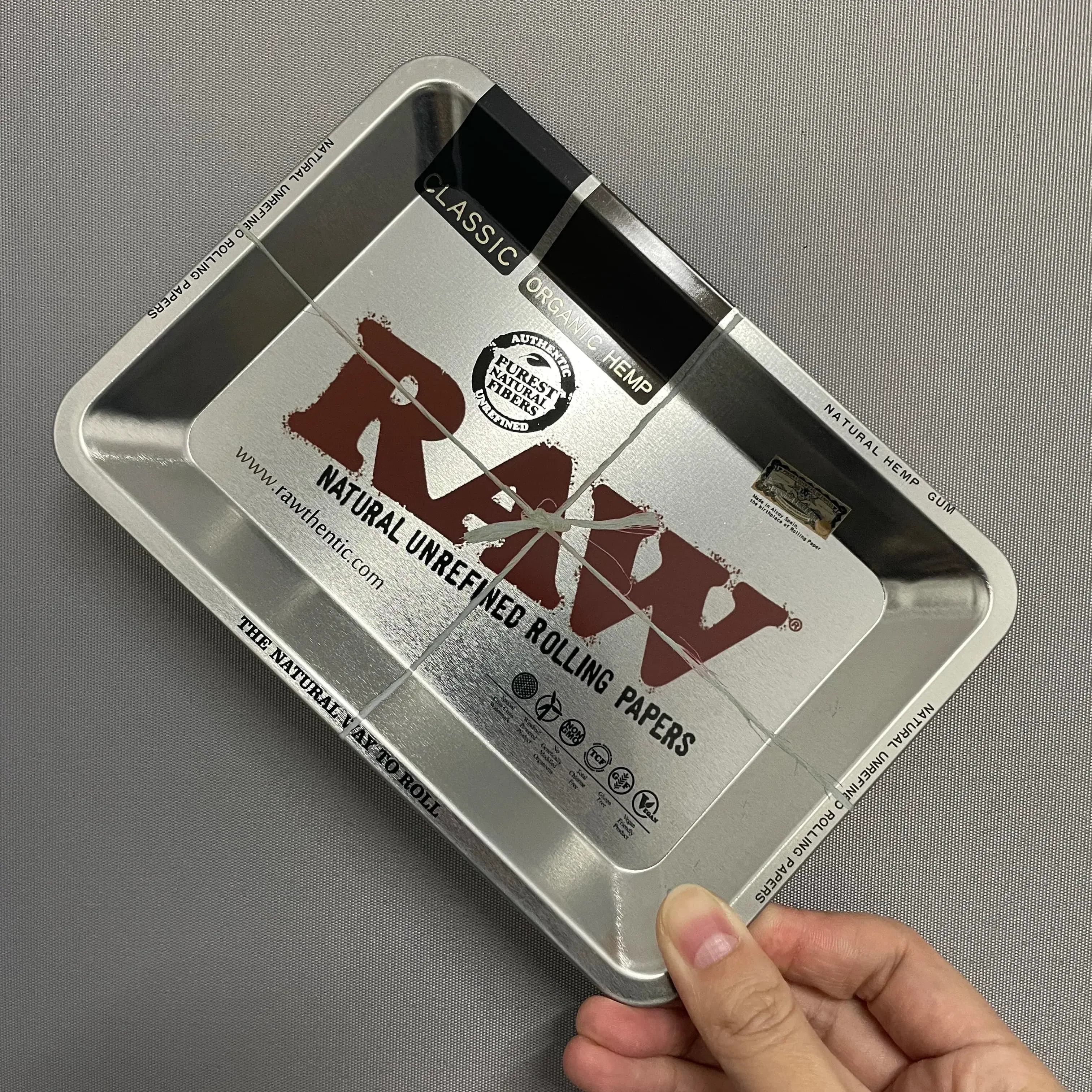 Color: Red - RAW Classic Rolling Tray Multi Designs Available