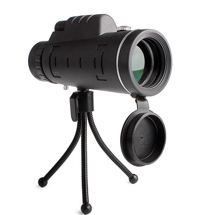All-in-One Monocular Telescope Kit with Compass & Smartphone Mount