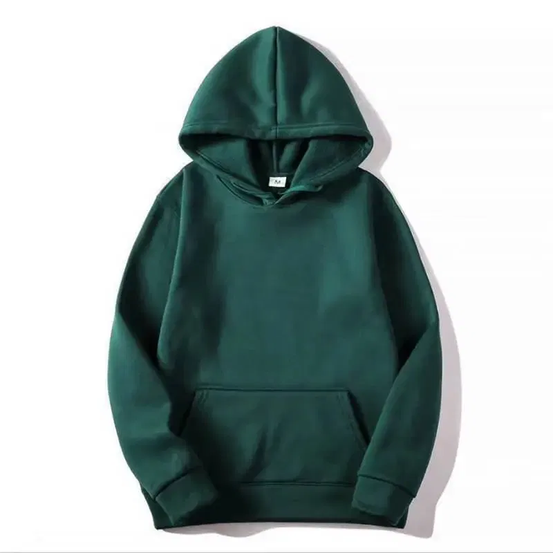 Color: green, Size: L - Plain Sublimation Fleece Hoodies Bulk Wholesale Pullover Men Hooded Sweatshirt Cheap Solid Hoodie For Man Sudaderas Para Hombre