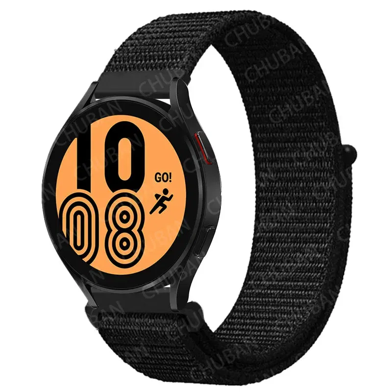 Band Color: White Black, Band Width: 22mm - 20mm/22mm nylon Band
