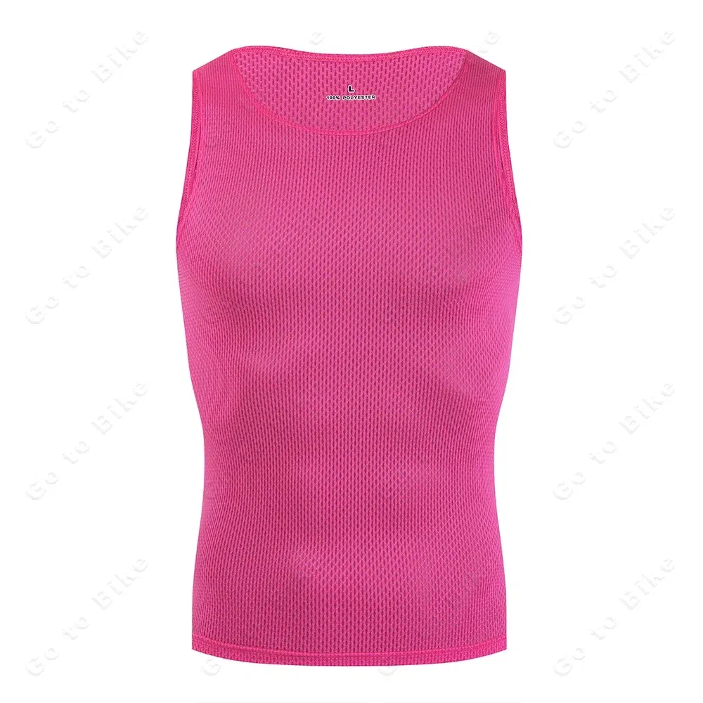 Color: Brown, Size: L - Colorful Cycling Base Layer Cycling Undershirt Quick Dry Underwear Cycling Sleeveless Jersey High Elastici MTB Road Bike Jerseys