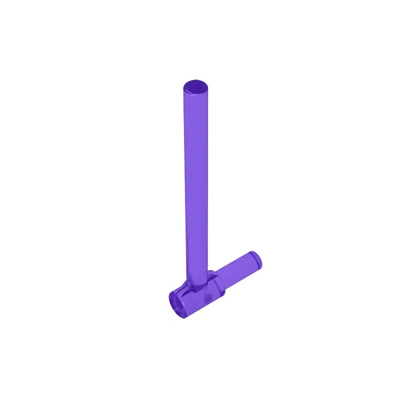 Color: PURPLE - Gobricks GDS-963 Bar 5L with Handle (Friction Ram) compatible with lego 87618 DIY Educational Building Blocks Technical