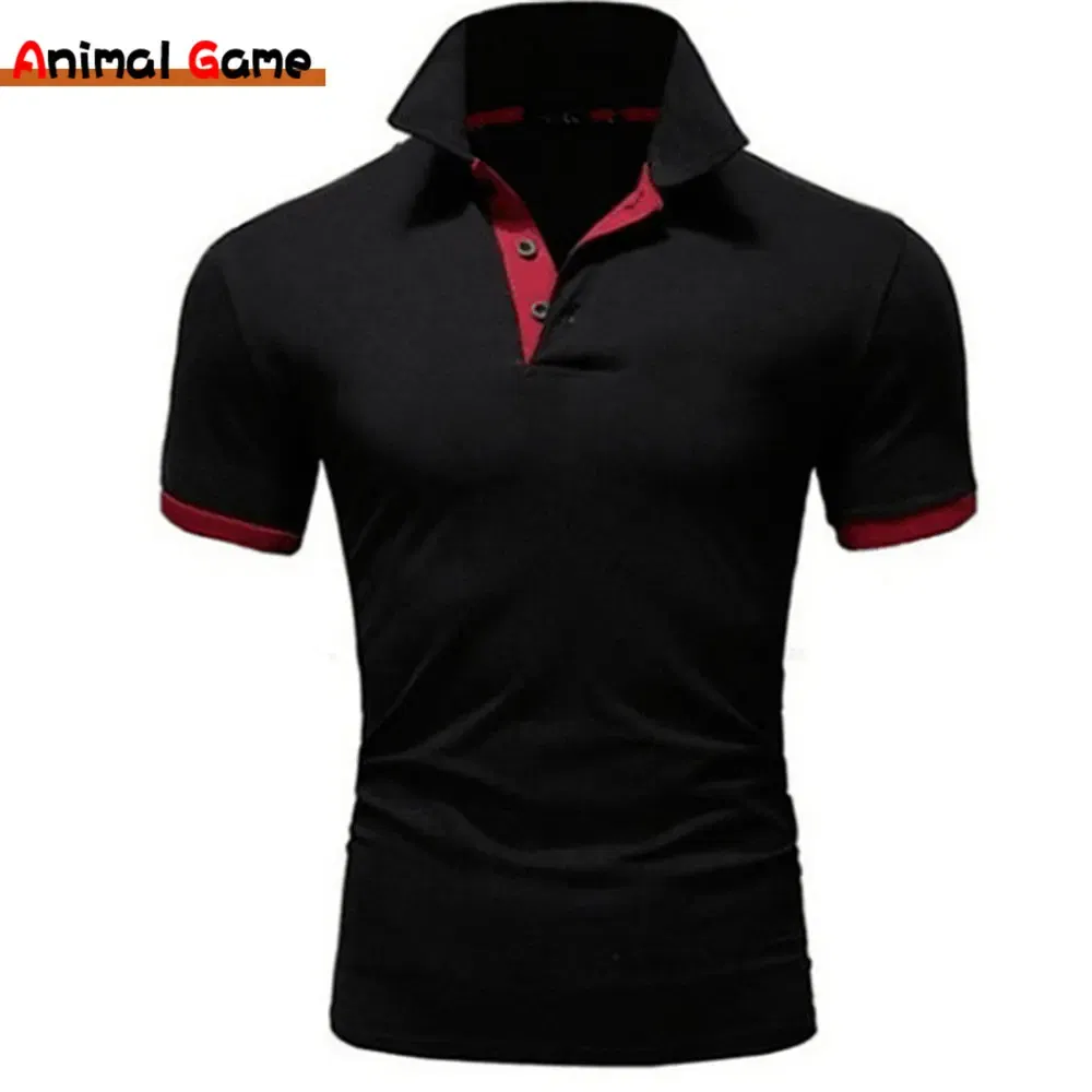 Color: Khaki, Size: XXL - Men's Short Sleeve Polo Shirts Casual Slim Fit Basic Designed Shirts Quick-drying Anti-wrinkle Tops