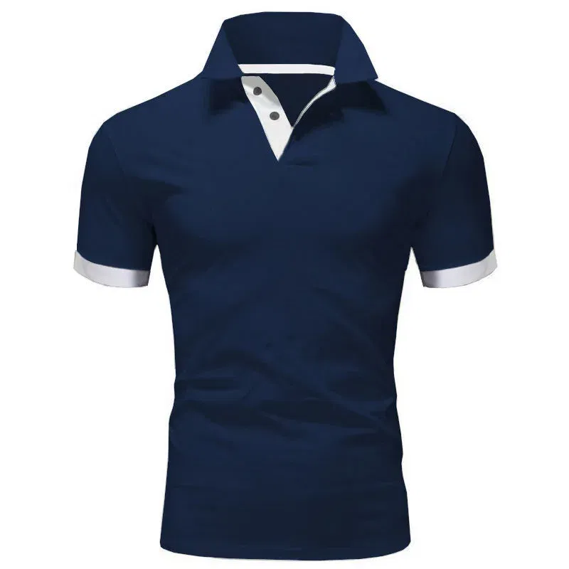 Color: Khaki, Size: XXL - Men's Short Sleeve Polo Shirts Casual Slim Fit Basic Designed Shirts Quick-drying Anti-wrinkle Tops