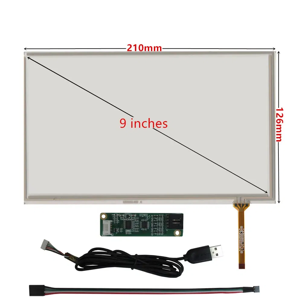 Color: Green - 3.5/4.3/5/6.2/7/8/9/10.1 Inch Raspberry Pi Industrial Equipment PC Car Resistance Digitizer Touch Screen Panel USB Driver Board
