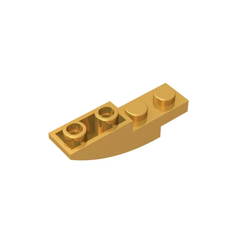 Color: tan - Gobricks GDS-731 BRICK 1X4X1 INV. BOW compatible with lego 13547 children's DIY Educational Building Blocks Technical