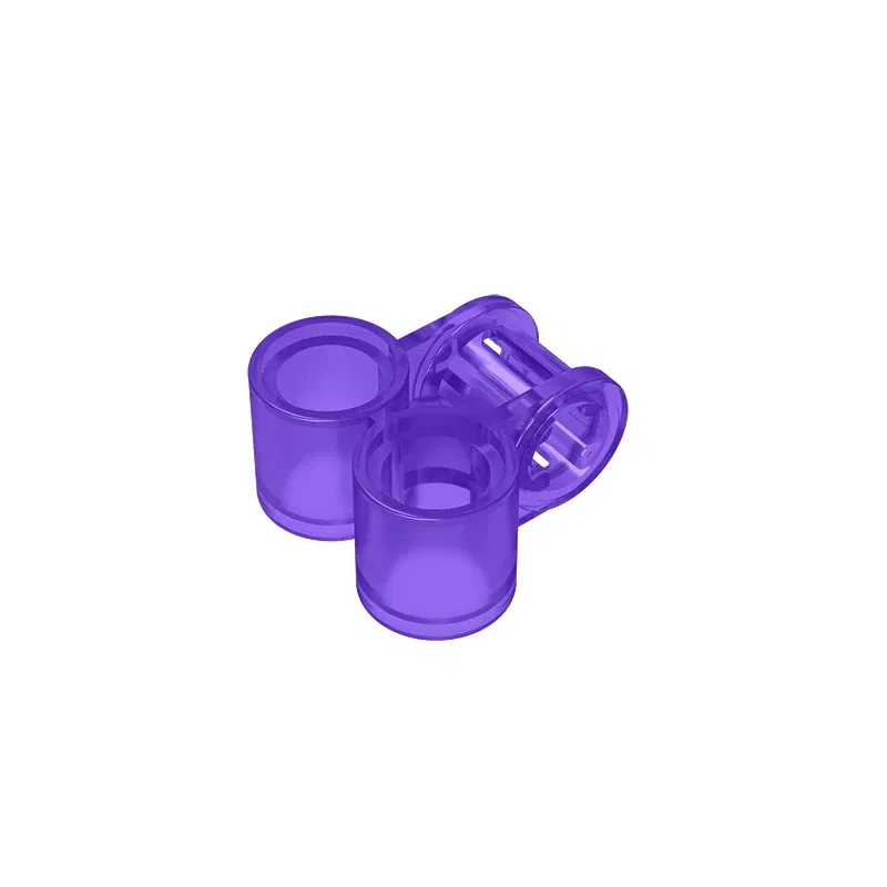 Color: Brown - Gobricks GDS-927 Technical, Axle and Pin Connector Perpendicular Double compatible with lego 32291 pieces of children's DIY