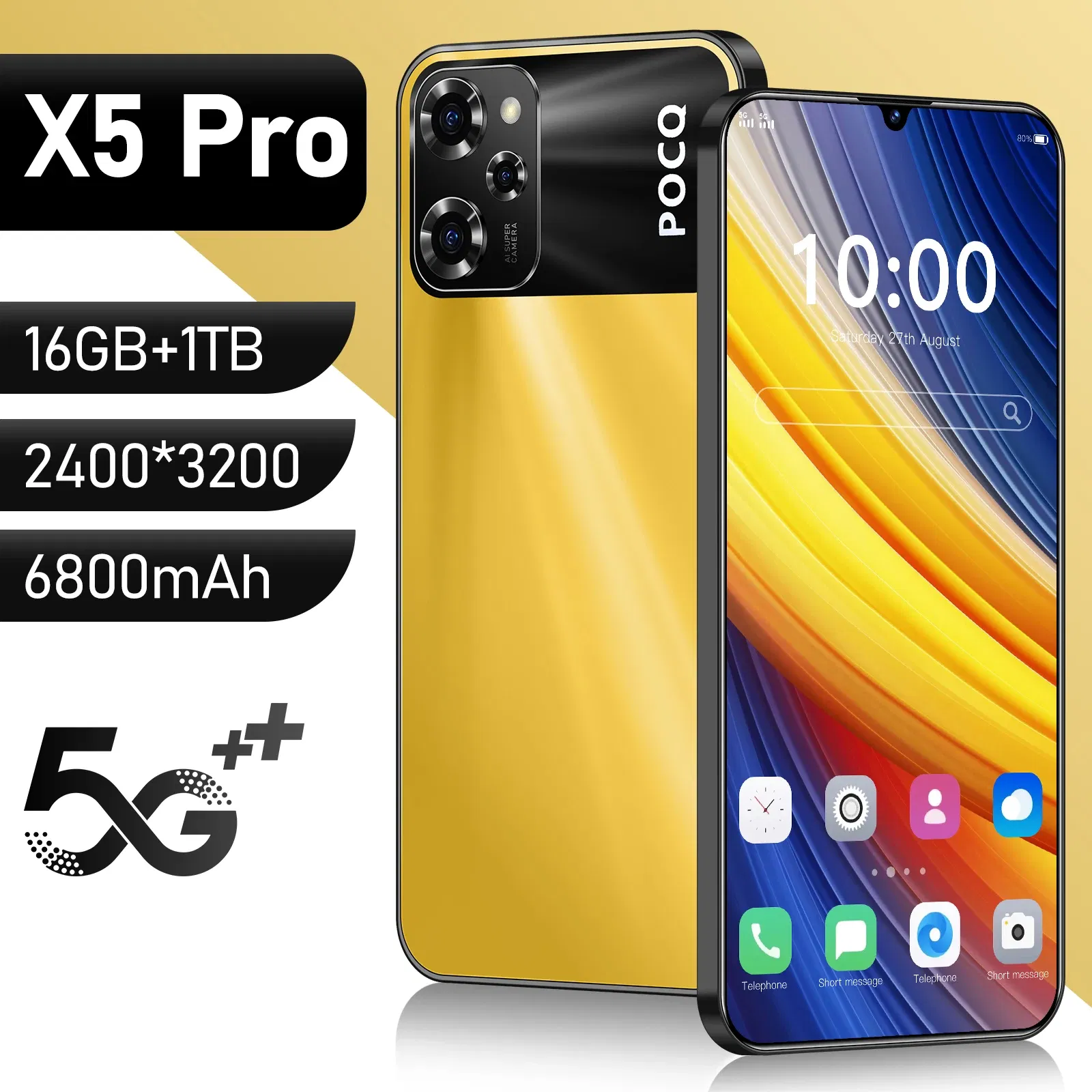 Color: Rose Golden, Bundle: bundle 18 - 2025 HOT X5 Pro Smartphone Global Version Snapdragon 8 Gen 3 72MP+108MP Cellphone Android Unlocked Mobile Phone Celular Nfc