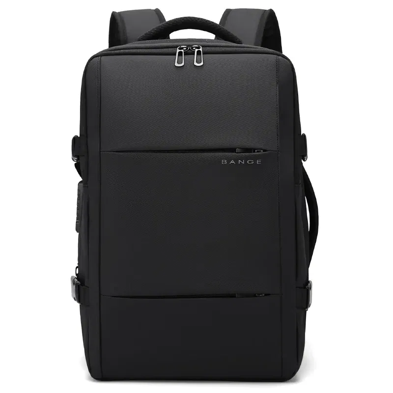 Color: Blue - Bange Travel Men 15.6 inch Laptop Backpack vacuum compression Backpack Business school Backpack expandable outdoor backpack