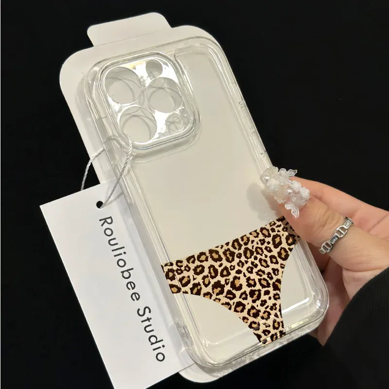 Color: Clear, Ships From: CHINA, Material: Canvas - for IPHONE 15 case 14 13 12 11 PROMAX 7 8 PLUS X XR XS MAX Leopard print soft silicone anti-drop and shock-proof