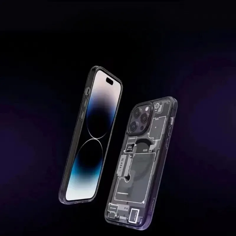 Material: Microfiber, Color: Beige - FOR 2024 Original Technology Phone Case For IPhone 15 14 13 12 Pro Max Plus Magnetic Wireless Charging High Quality Bumpers