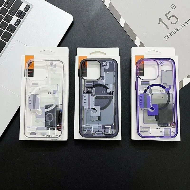 Material: Microfiber, Color: Beige - FOR 2024 Original Technology Phone Case For IPhone 15 14 13 12 Pro Max Plus Magnetic Wireless Charging High Quality Bumpers