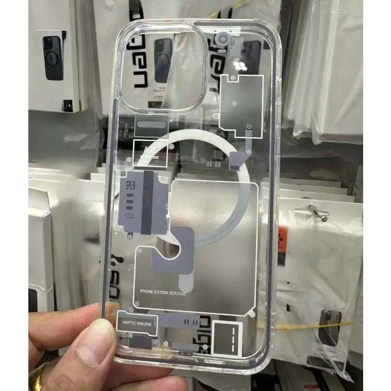 Material: Microfiber, Color: Beige - FOR 2024 Original Technology Phone Case For IPhone 15 14 13 12 Pro Max Plus Magnetic Wireless Charging High Quality Bumpers