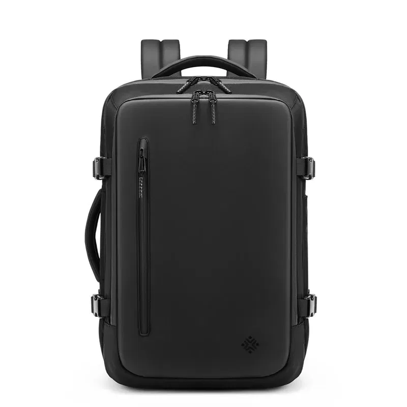 Color: Beige - Travel Men vacuum compression Backpack Business 16 inch Laptop Backpack waterproof school outdoor Hiking backpack For Pumps
