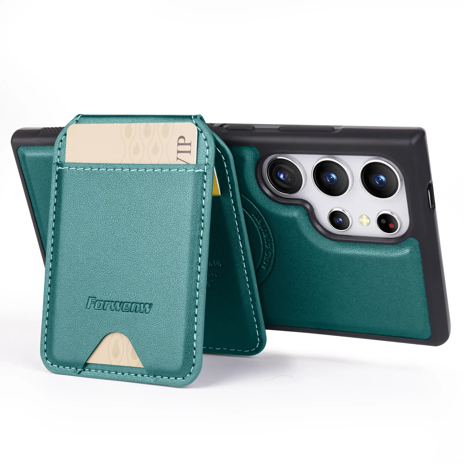 Color: black, Compatibility by Model: Galaxy Note20 - Leather Case For Samsung Galaxy A16 A36 A56 A55 A35 A15 A25 S25 S24 Ultra S23 S22 Plus + 2 in 1 Detachable Vertical Wallet Cover
