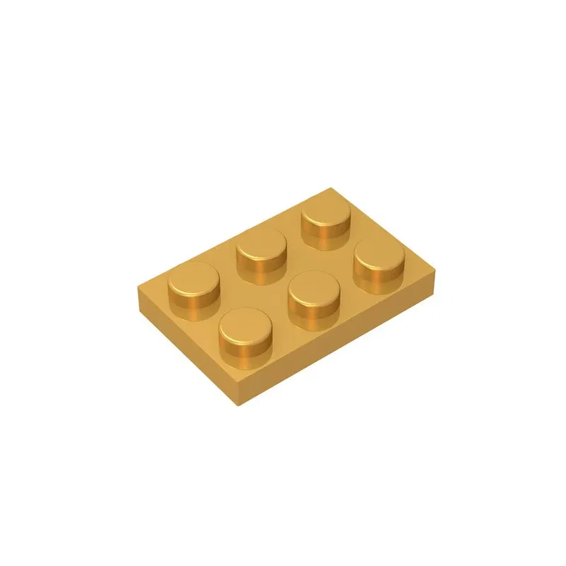 Color: Light Blue - Educational Assemblage GOBRICKS Plate 2 x 3 compatible with lego 3021 pieces of children's toys building block Particles Plate