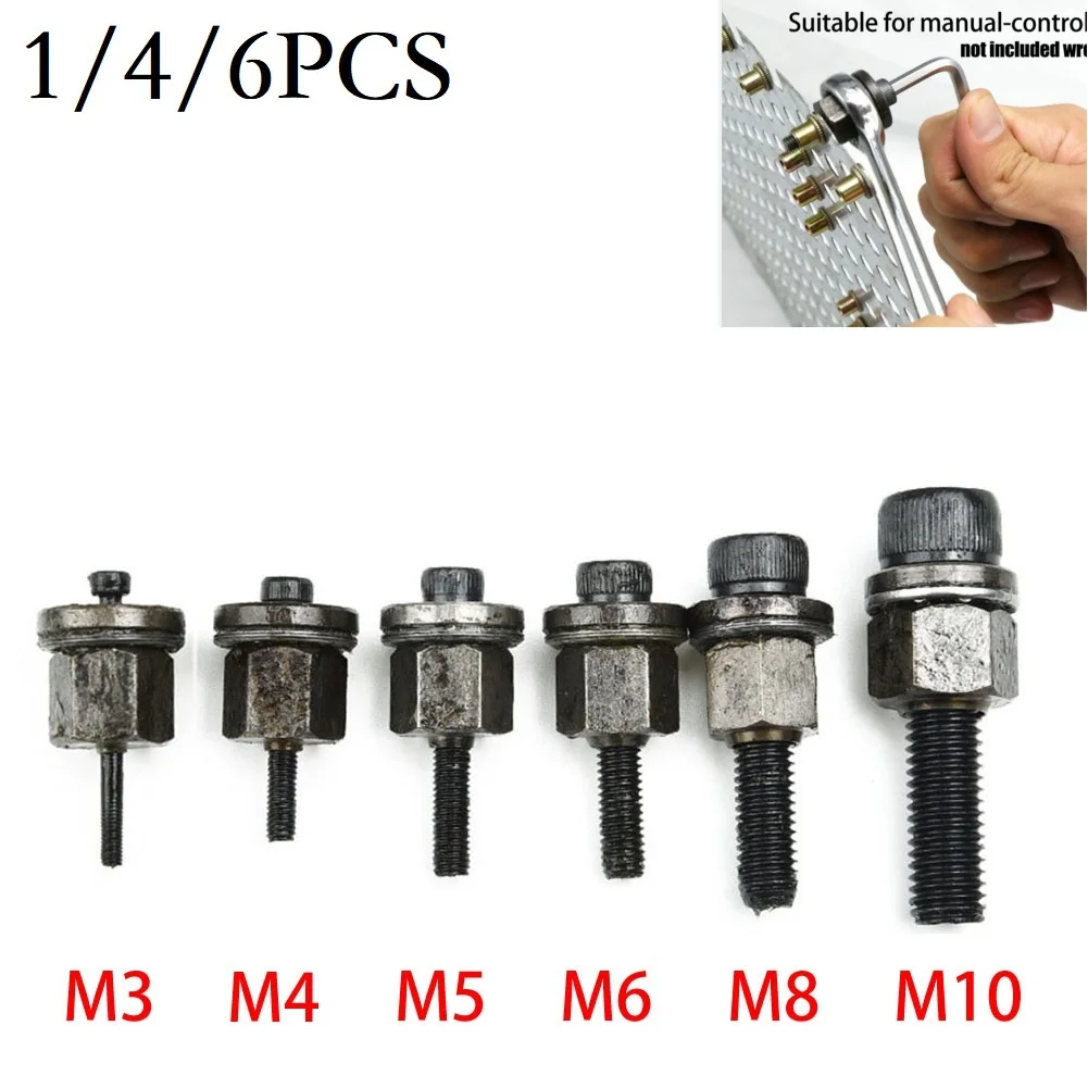 Color: grey, Ships From: CHINA - Hand Rivet Nut Head Tool Head Set For Rivet Nut Tool M3 M5 M6 M8 M10 Manual Riveter Threaded Riveter Nut Riveter Tool Tip