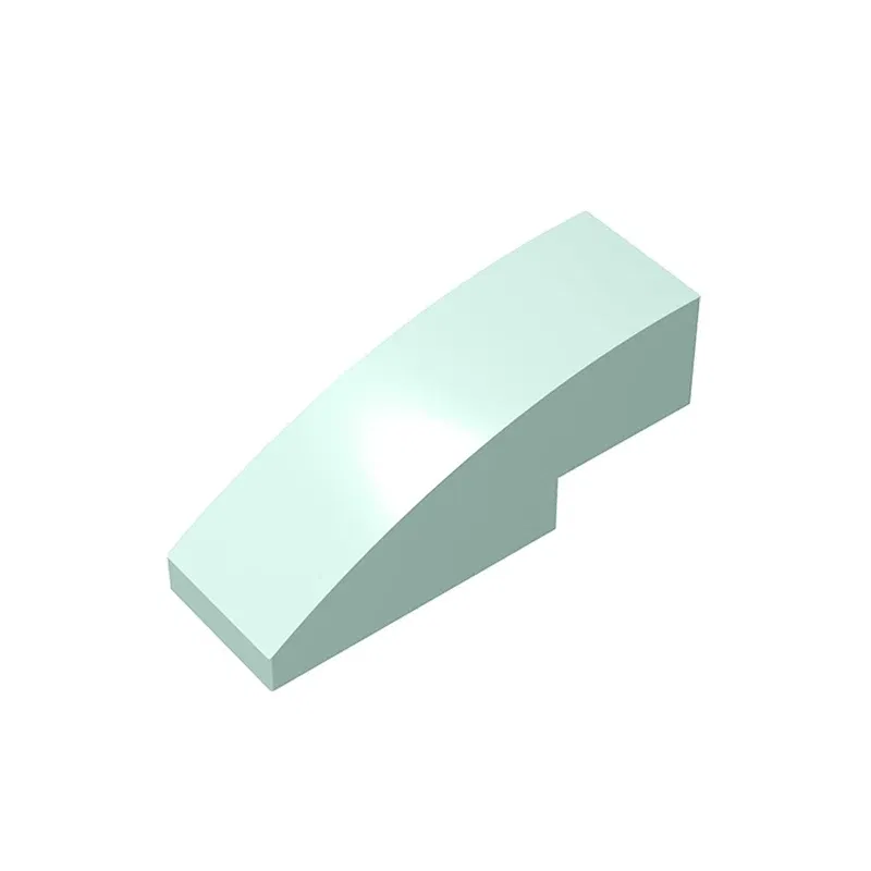 Color: Dark Grey - Gobricks 10PCS Assembles 50950 3x1 curved oblique brick Building Blocks Bricks Bulk Model City Classic Toy Boys Girls Kids Gift