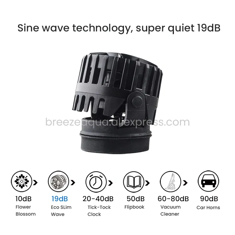 Color: WHITE, Power: 2W - ZKSJ Eco Slim 6000/10000/15000/20000/25000 DC Mini Saltwater Fish Tank Aquarium Wavemaker Pump with Controller
