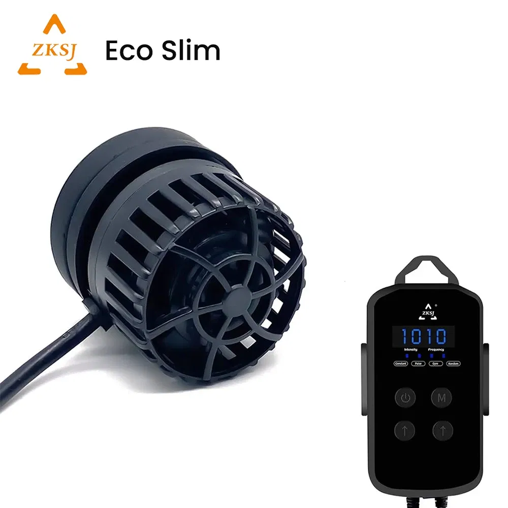 Color: WHITE, Power: 2W - ZKSJ Eco Slim 6000/10000/15000/20000/25000 DC Mini Saltwater Fish Tank Aquarium Wavemaker Pump with Controller