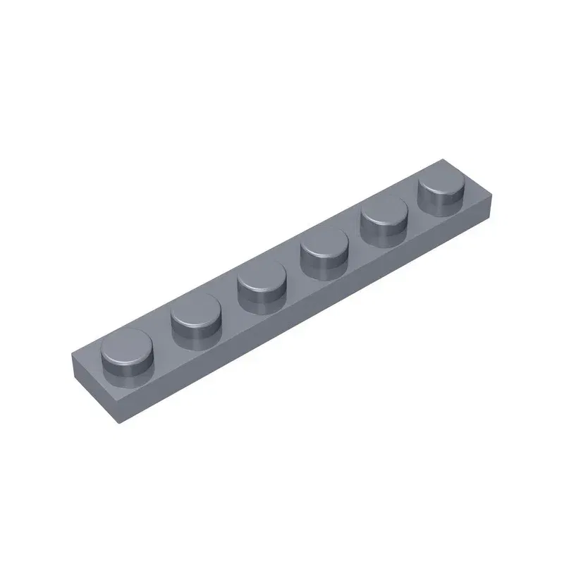 Color: DARK GRAY - Gobricks GDS-505 Plate 1 x 6 compatible with lego 3666 pieces of children's DIY building block Particles Plate DIY