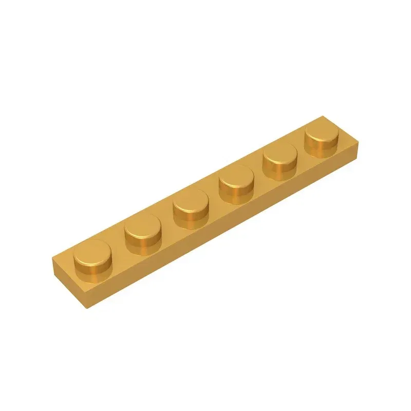 Color: DARK GRAY - Gobricks GDS-505 Plate 1 x 6 compatible with lego 3666 pieces of children's DIY building block Particles Plate DIY