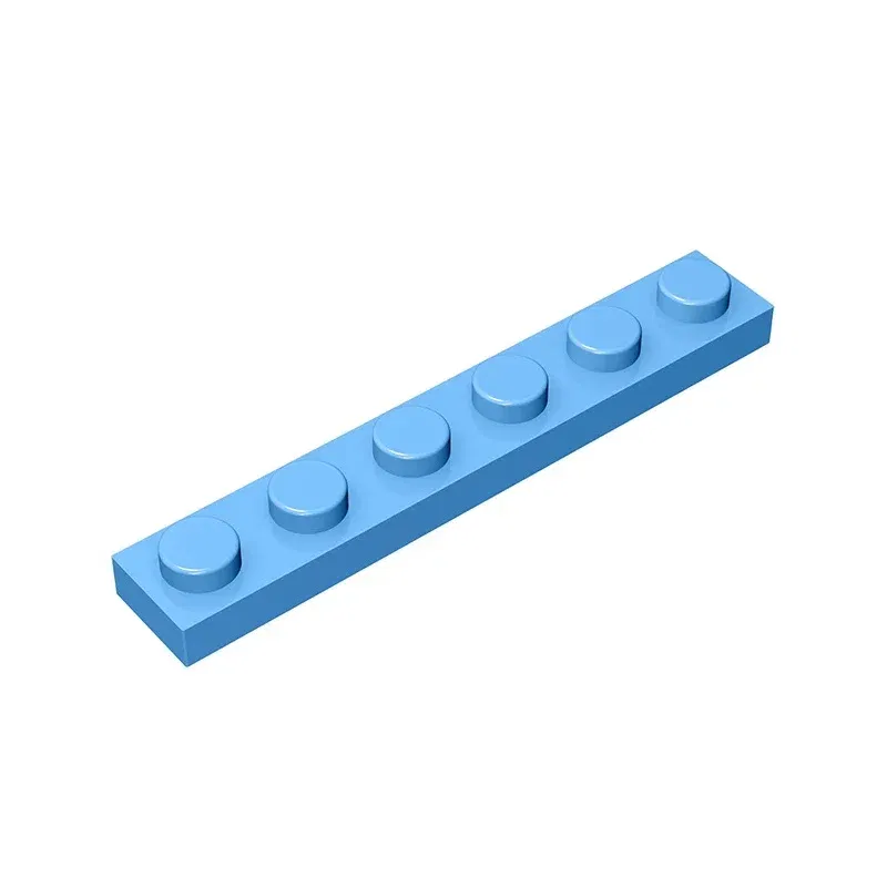 Color: DARK GRAY - Gobricks GDS-505 Plate 1 x 6 compatible with lego 3666 pieces of children's DIY building block Particles Plate DIY
