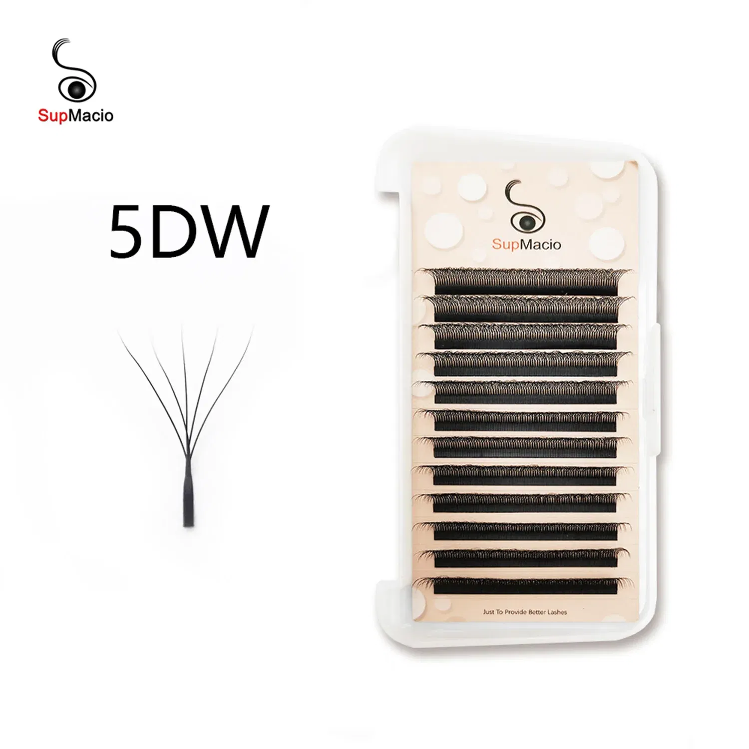 Curl: D, Thickness: 0.07mm, Length: 12mm - Eyelashes W 5d W Lashes 5d Cilios 5d Wire Bundles 0.07 8-15 Mix 5dw Eyelashes 5 D W Eye Lash Extensions Eyelash Natural Lashes