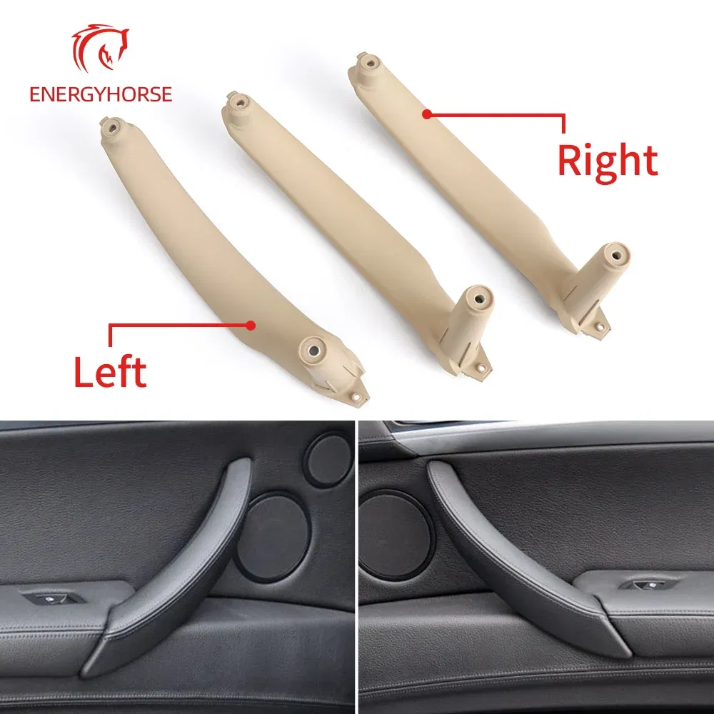Color: Champagne, Ships From: CHINA - Interior Left Right Passenger Door Pull Handle Inside Cover Panel Trim Replacement For BMW X5 X6 E70 E71 E72 51416969401 402