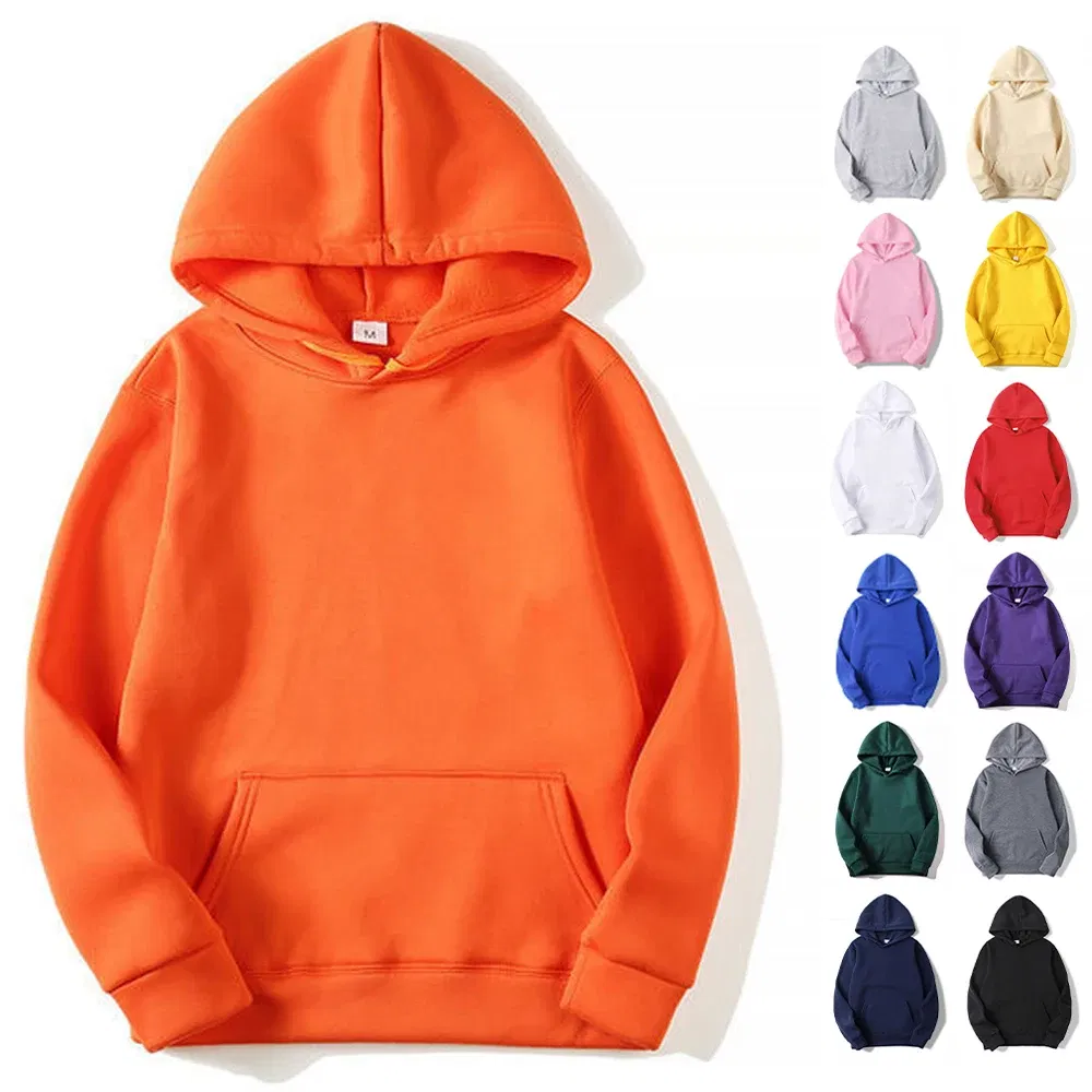 Color: Blue, Size: M - Plain Sublimation Fleece Hoodies Bulk Wholesale Pullover Men Hooded Sweatshirt Cheap Solid Hoodie For Man Sudaderas Para Hombre