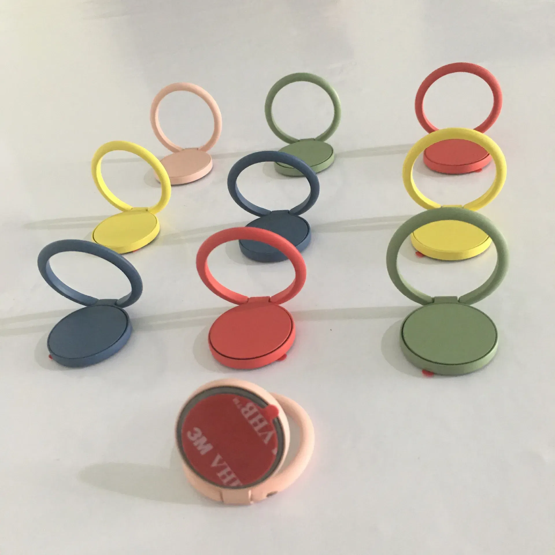 Color: Orange - Ring Buckle Phone Holder Stand All Metal Paint Mobile Phone Buckle Finger Ring Phone Holder for Phone Iphone Accessories