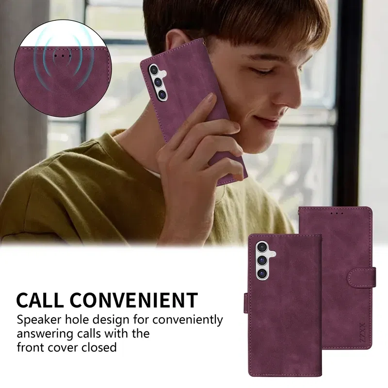 Color: black, Bundle: Case & Strap, Material: Cotton - Wallet Card Slot Holder Magnetic Flip Leather Case For Samsung Galaxy S23 Ultra S22 Plus S21 FE S20 A12 A13 A14 A34 A52 A53 A54
