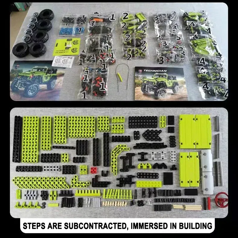Color: DARK GRAY - Technical Car APP Remote Control Motor Power SUV Series Building Blocks Bricks MOC Off-road Vehicle Model Sets Boy Toys Kid Gift