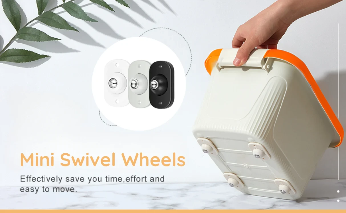 360 Adhesive Mini Swivel Wheels