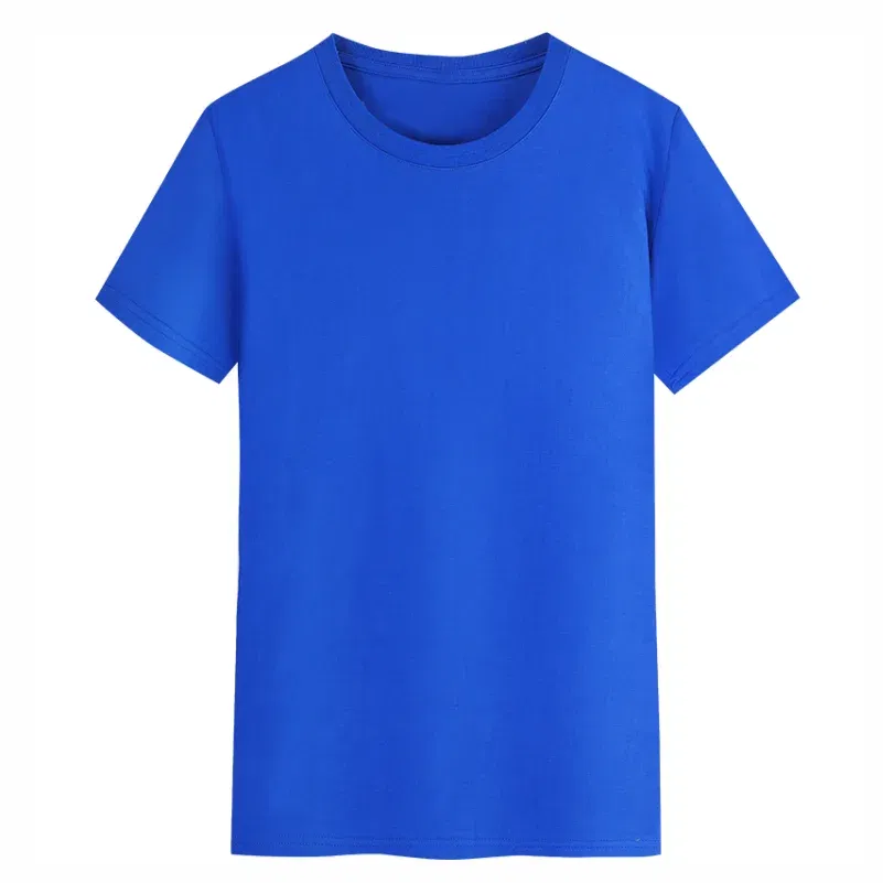 Color: Red, Size: L, Ships From: CHINA - YOTEE Round Neck T-shirt Cotton Logo Customized Embroidery Personal Group Fashion T-shirt Logo Customization