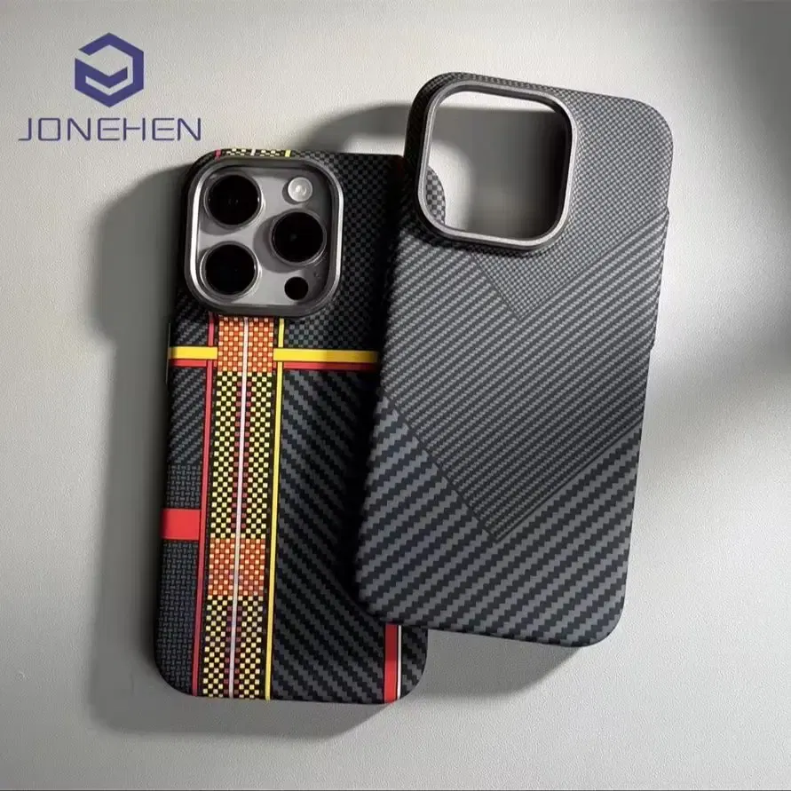 Color: Clear, Material: Nylon - Luxury Alloy Lens Personalized Pixel 3D Relief Carbon Fibre Pattern Case For iPhone 13 14 15 16 Pro Max Slim Cover For Magsafe