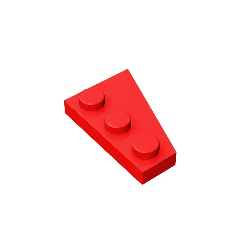 Color: Silver - Gobricks GDS-546 Wedge, Plate 3 x 2 Left compatible with lego 43723 pieces of children's DIY Assemble Building Blocks