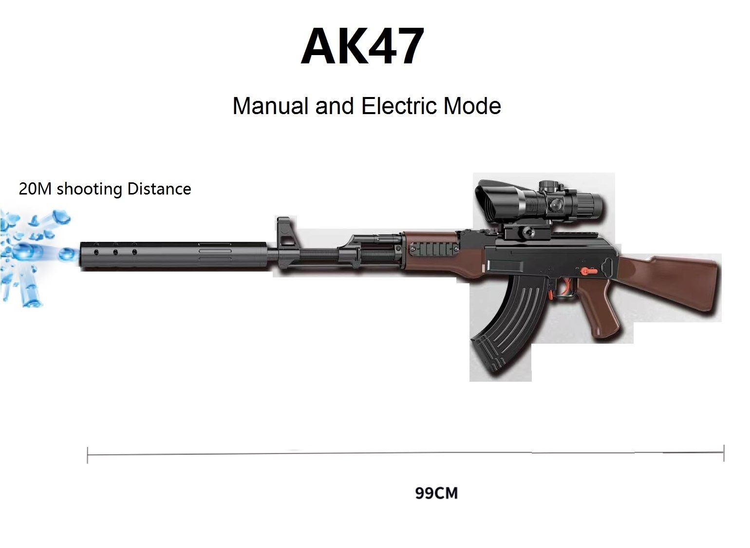 AK-47 / AK-102 Electric Gel Ball Blaster