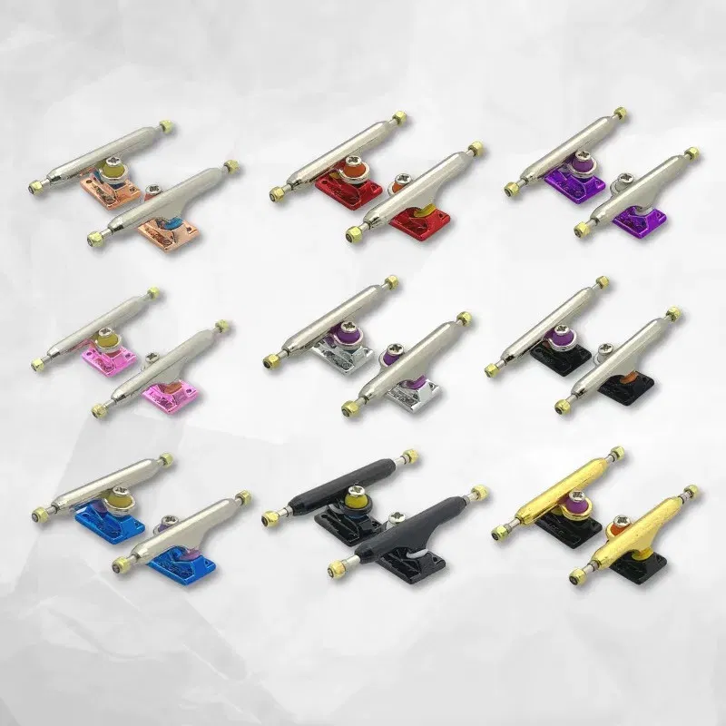 Color: Blue, Ships From: CHINA - 34mm Fingerboard Trucks with Soft Bushing and Pivot Cup for Finger Skateboard