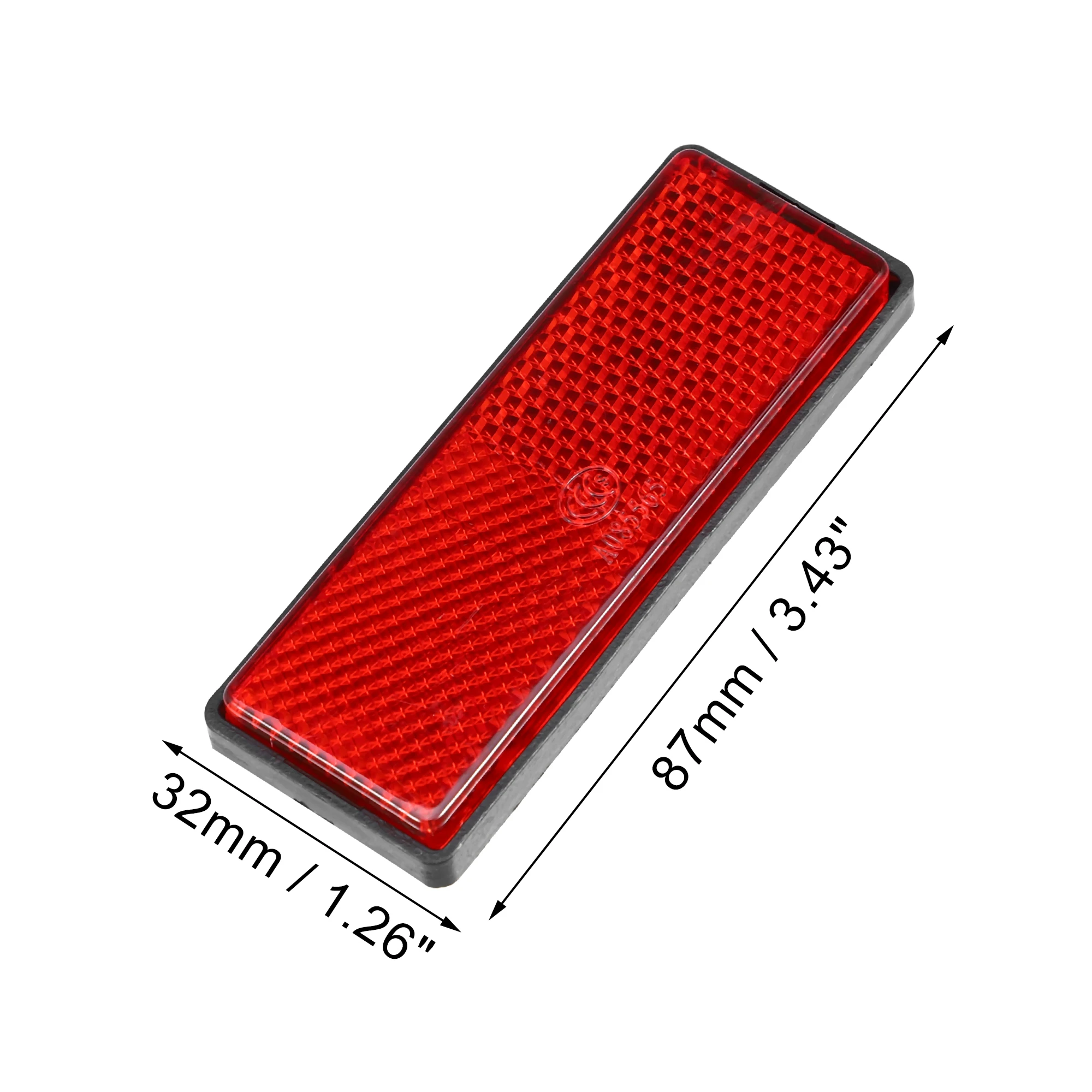 Color: Blue - UXCELL Rectangular Stick-on Safety Spoke Reflective Sticker Self Adhesive Reflector for Gate Posts Cars Trailer Motorcycle