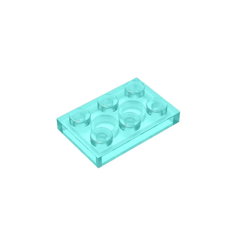 Color: Light Pink - Gobricks GDS-510 Plate 2 x 3 compatible with lego 3021 pieces of children's DIY building block Particles Plate DIY