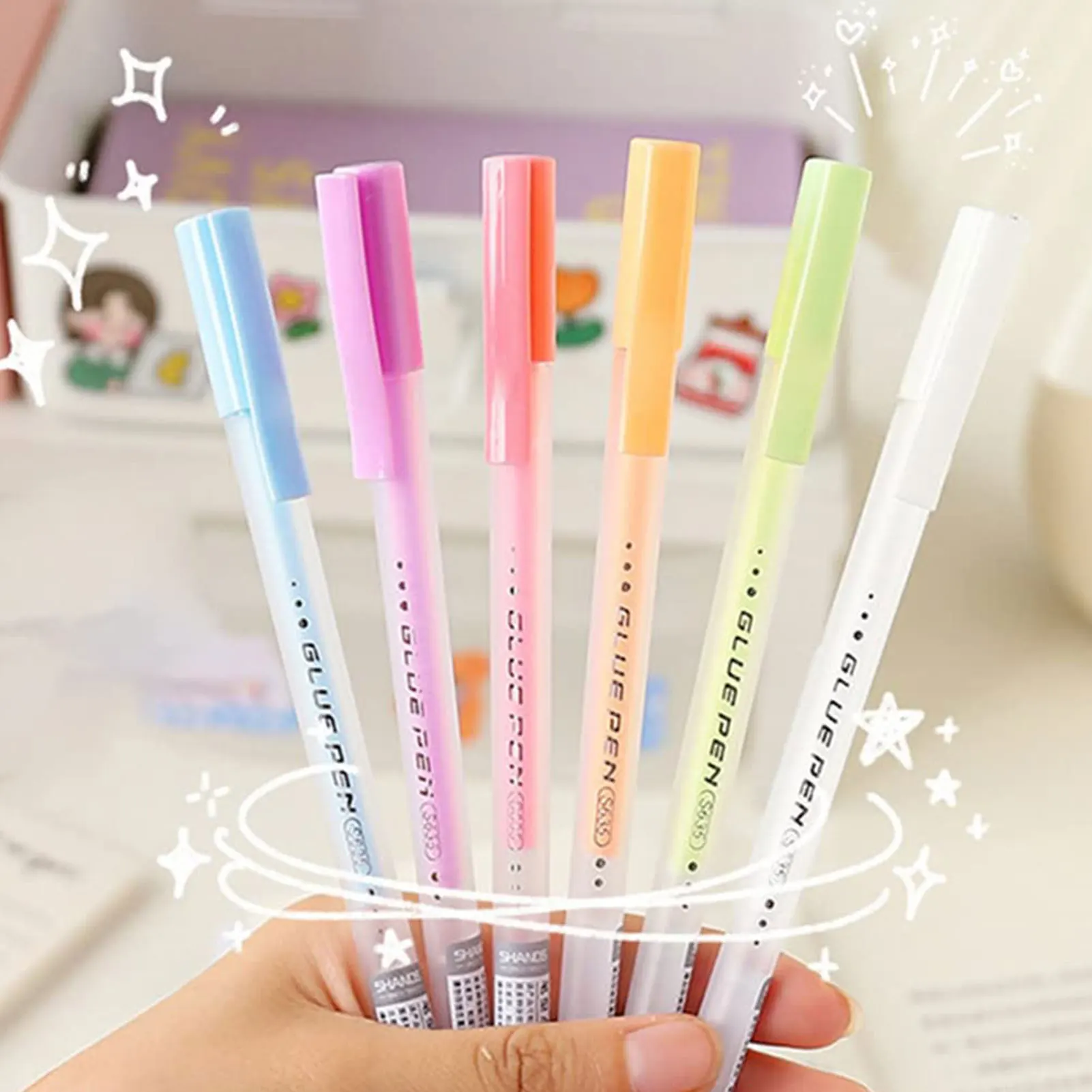 Color: REDDISH BROWN, Ships From: CN - Scrapbook Quick Dry Glue Pen Gl-ue Dots Adhesive Tool Quick Dry Papercrafts DIY Handmade Stationery Liquid Glue Pen