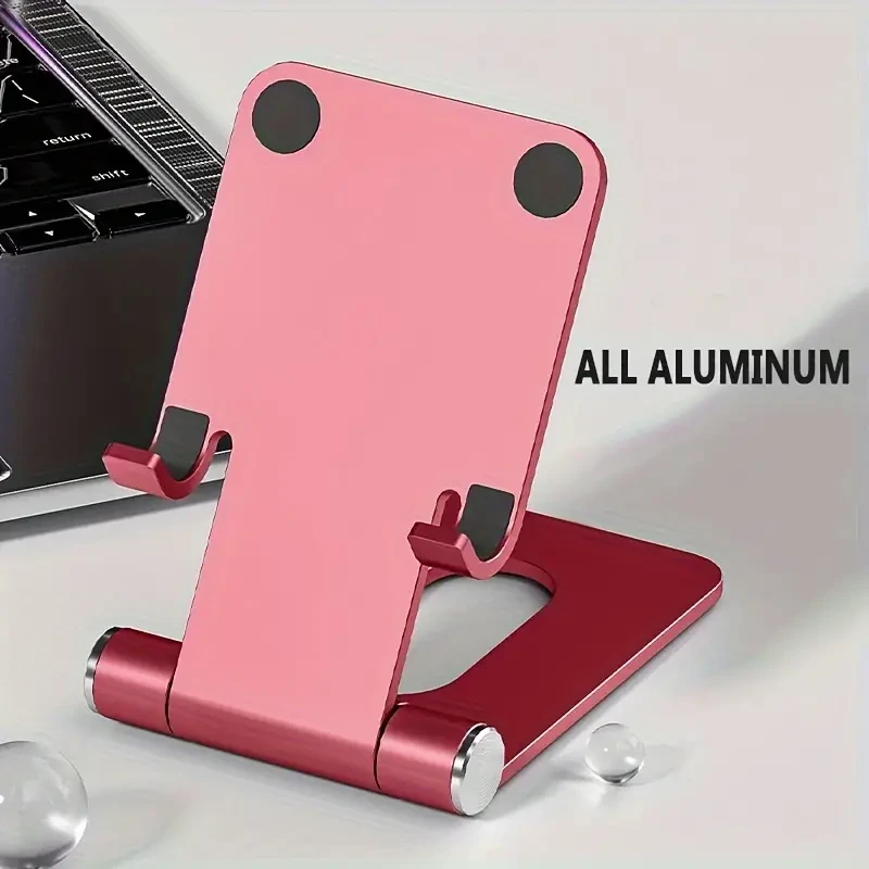 luminum Alloy Mobile Phone Holder Desktop Foldable Multi-functional Lazy Metal Plank Stand