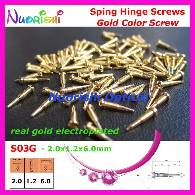 Frame Color: GRAY - 10000pcs Gold or Silver Glasses Eyewear Eyeglasses Spectacle Spring Hinge Screws S03 Free Shipping